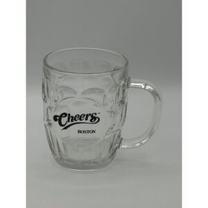 Cheers Bar Boston Dimpled Beer Mug Glass Collectible TV Memorabilia 16oz